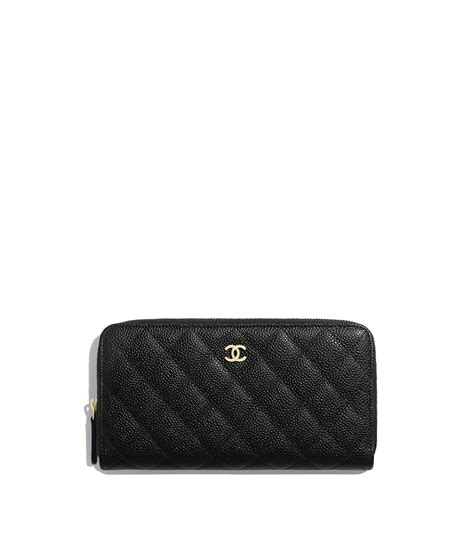 chanel classic long zipped wallet|chanel zipped wallet.